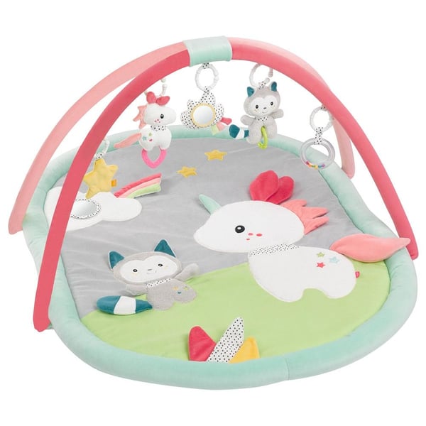 Fehn 057010 Plysch, Polyester Multifärg Babylekmatta
