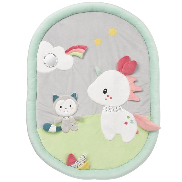 Fehn 057010 Plysch, Polyester Multifärg Babylekmatta