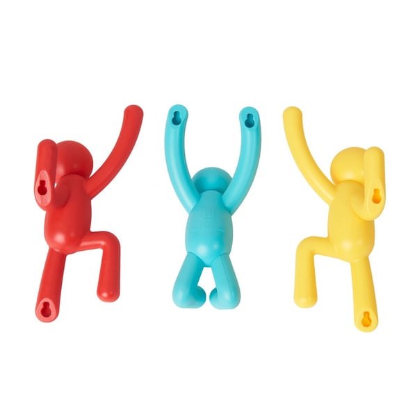 Miniatyrbillede 3 af 6: Umbra 318165-022 opbevaringskrog til hjemmet Indendørs Universal krog Blå, Rød, Gul 3 stk
