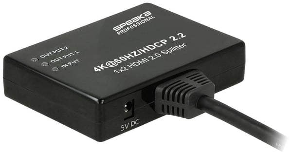 Miniatyrbillede 8 af 12: SpeaKa Professional SP-9443508 video-splitter HDMI 2x HDMI