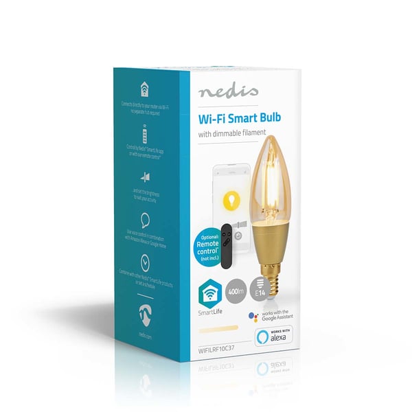 Nedis SmartLife LED-lampor Varmvitt 4,9 W E14 F