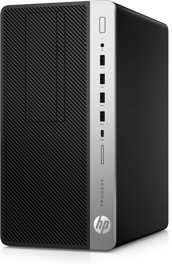 Miniatyrbillede 2 af 3: tecXL HP ProDesk 600 G5 Microtower Refurbished Intel® Core™ i3 i3-9100 16 GB DDR4-SDRAM 512 GB SSD Windows 11 Pro PC Sort, Sølv