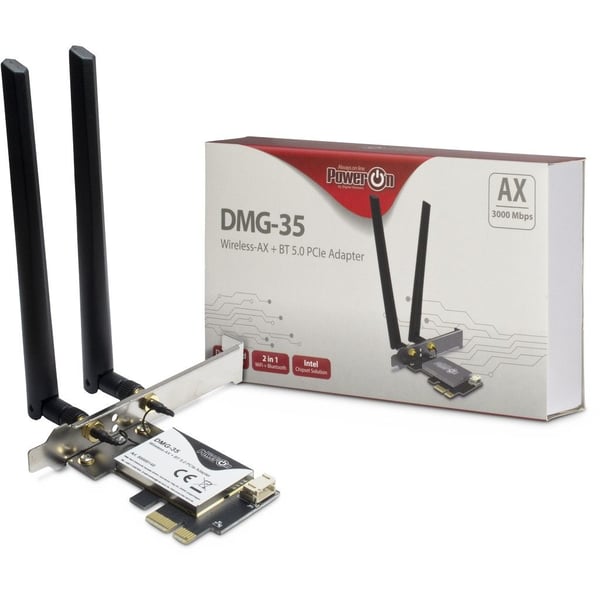 Miniatyrbild 3 av 6: Inter-Tech DMG-35 Intern WLAN / Bluetooth 3000 Mbit/s
