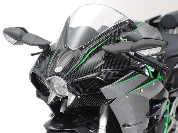 Tamiya Kawasaki Ninja H2 Carbon Modellmotorcykel Monteringssats 1:12