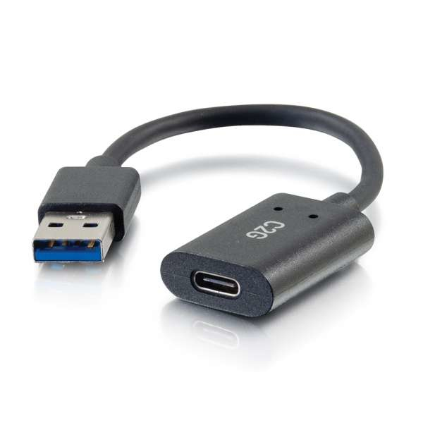 C2G 54428 USB-kablar USB 3.2 Gen 1 (3.1 Gen 1) 0,15 m USB-A USB-C 5 Gbit/s Svart