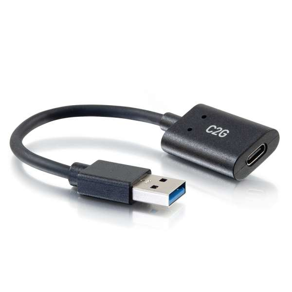 Miniatyrbild 1 av 2: C2G 54428 USB-kablar USB 3.2 Gen 1 (3.1 Gen 1) 0,15 m USB-A USB-C 5 Gbit/s Svart