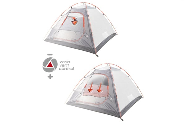 High Peak TESSIN 5.0 CLIMATE PROTECTION 80 Sort, Blå, Grå Kupel/Igloo telt