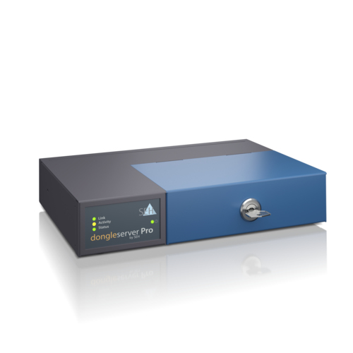 SEH dongleserver Pro® printserver Ethernet LAN Sort, Blå