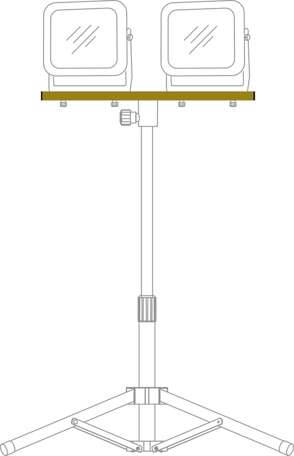Miniatyrbild 2 av 3: Brennenstuhl CB 70 stativ Belysningssystem Brun