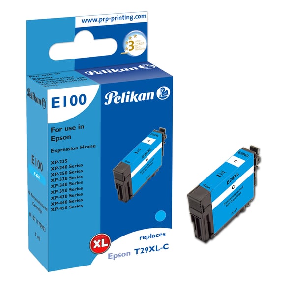 Pelikan E100 blækpatron 1 stk Kompatibel Højt (XL) udbytte Blå