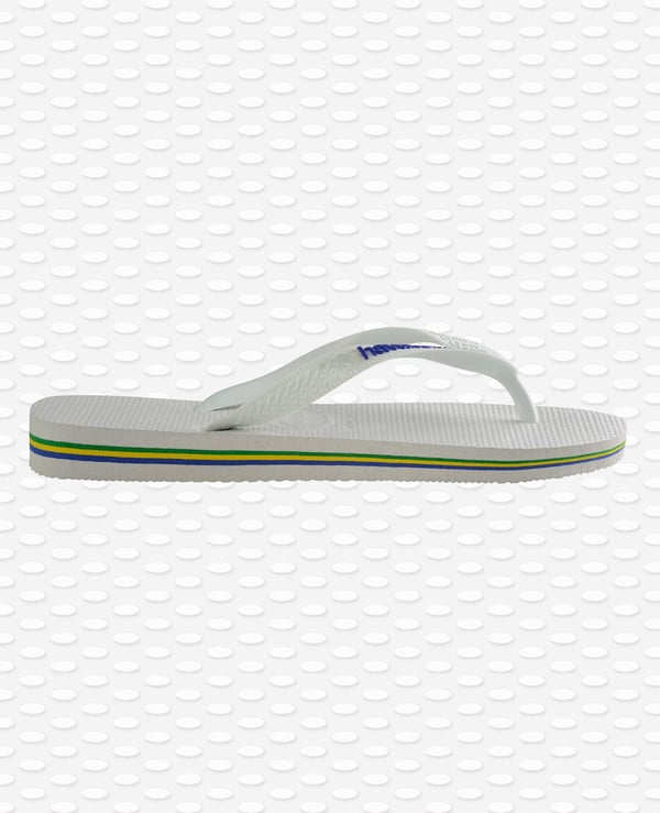 Havaianas Brasil Logo Hunstik Hvid