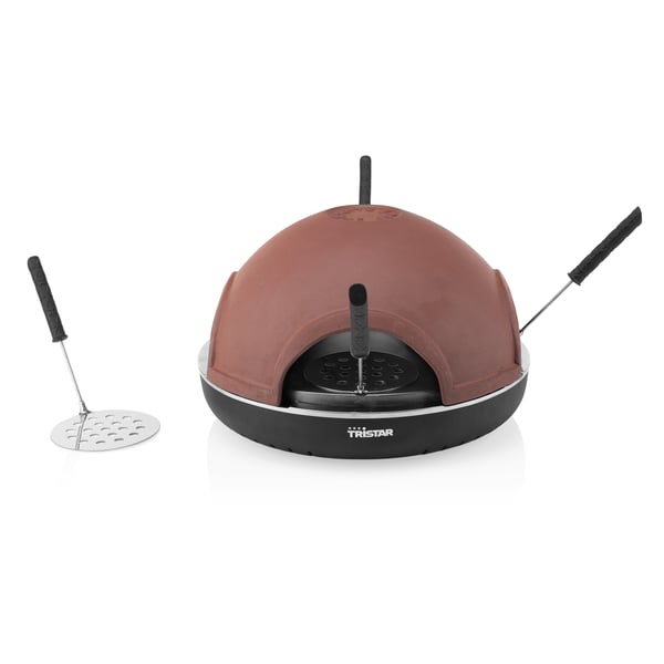 Miniatyrbillede 4 af 17: Tristar PZ-9154 pizza fremstiller & ovn 4 pizza(er) 900 W Sort, Brun