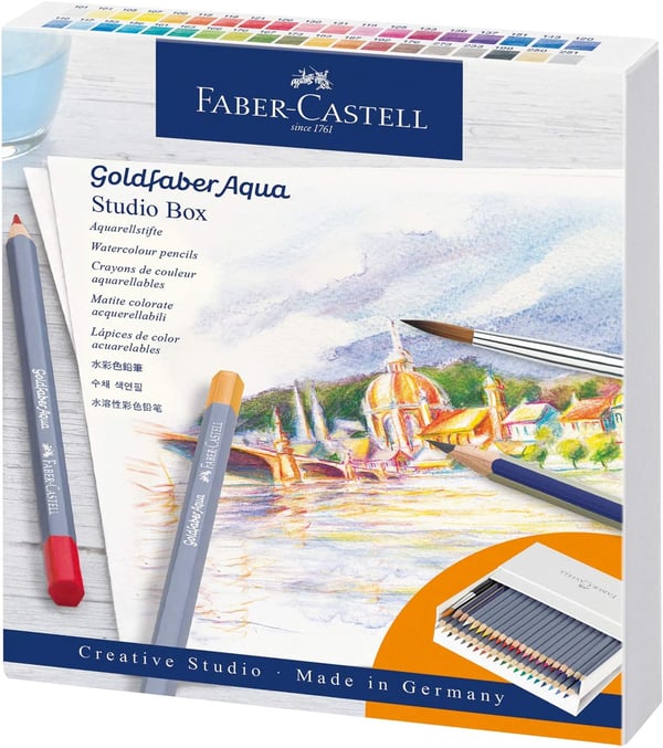 Miniatyrbillede 1 af 2: Faber-Castell Goldfaber Aqua 38 stk