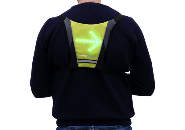 Miniatyrbillede 1 af 3: Skateflash Reflective vest Sort, Grøn Nylon One size Cykling