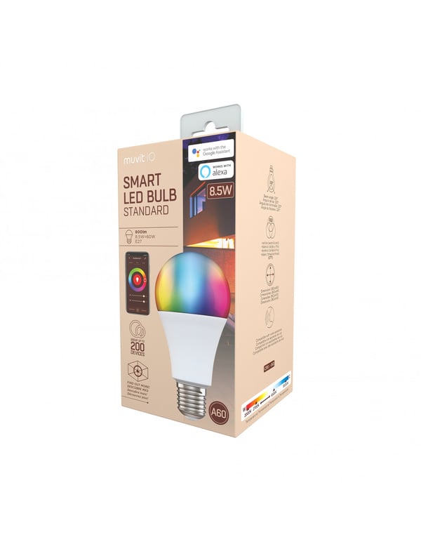Muvit MIOBULB008 älyvalaistus Älylamppu Wi-Fi 8,5 W