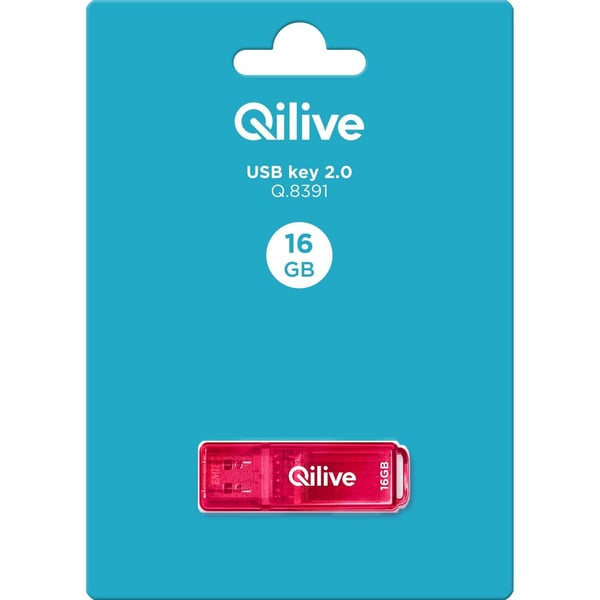 Miniatyrbillede 2 af 3: Qilive Q.8391 USB-nøgle 16 GB USB Type-A 2.0 Rød