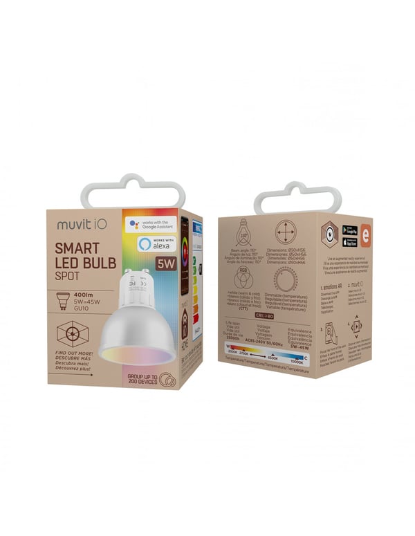 Muvit MIOBULB014 intelligent belysning Smart pære Wi-Fi 5 W