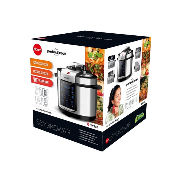Miniatyrbild 8 av 8: ELDOM SW500 PERFECT COOK 5 l Rostfritt stål 900 W