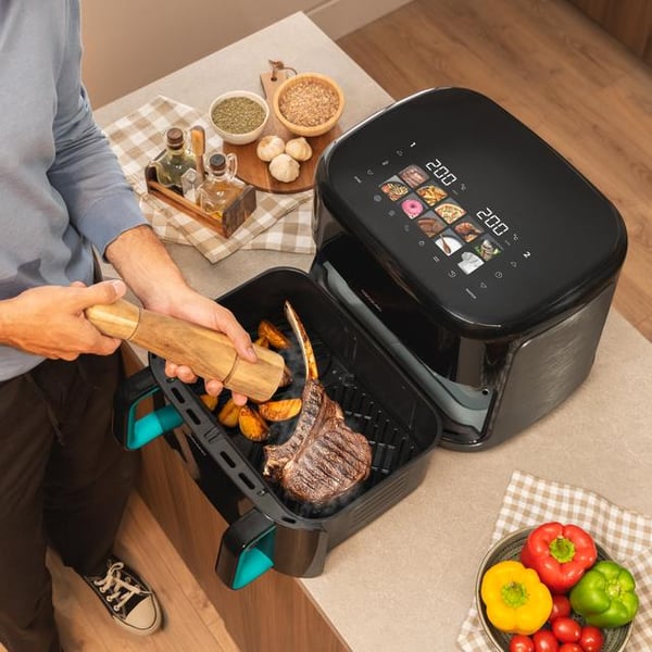 Cecotec Cecofry&Grill Smokin'Prime 11000 Enkelt 11 L Enkeltstående 2800 W Varmluftsteger Sort
