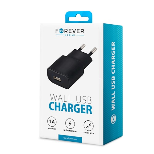 Miniatyrbillede 2 af 2: Forever GSM032671 oplader til mobil enhed Mobiltelefon Sort Vekselstrøm Indendørs