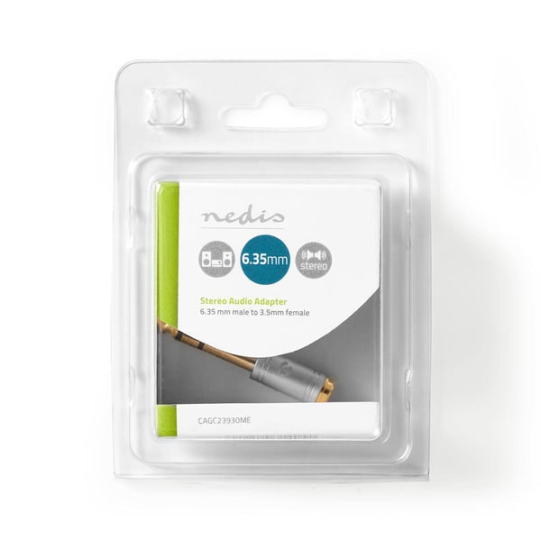 Nedis CAGC23930ME kabel kønsskifter 6.35 mm Sølv