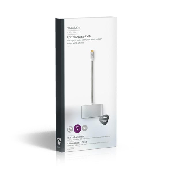 Nedis CCTB64765AL02 dockningsstationer för bärbara datorer Silver