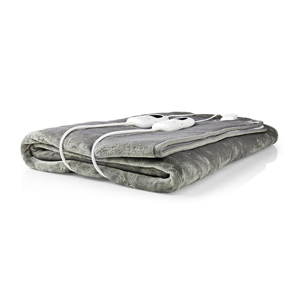 Miniatyrbillede 1 af 11: Nedis PEBL130CWT2 varmelagen og -pude Elektrisk tæppe 120 W Grå, Hvid Fleece, Polyester