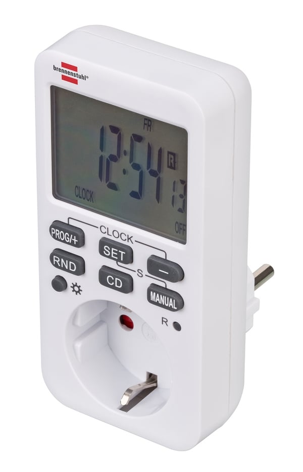 Miniatyrbillede 1 af 6: Brennenstuhl 1506320 elektronisk tæller Hvid Ugentlig timer
