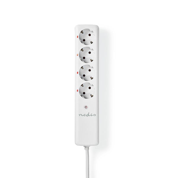 Nedis RFP410FWT smart strømskinne 4 AC stikkontakt(er) Type F (CEE 7/4) 1,5 m 3680 W Hvid Nedis RFP410FWT smart strømskinne 4 AC stikkontakt(er) Type F (CEE 7/4) 1,5 m 3680 W Hvid