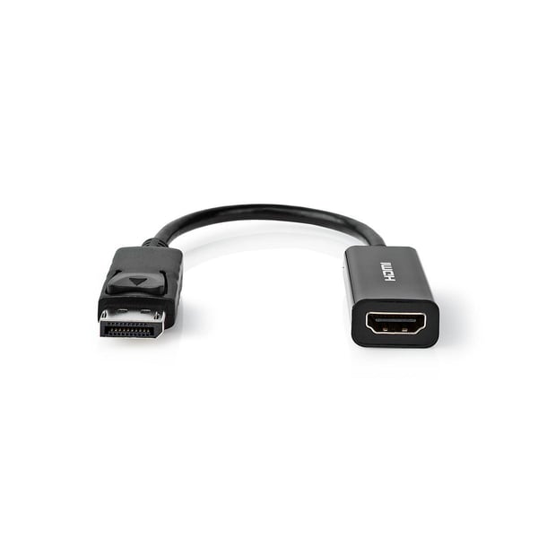 Miniatyrbild 4 av 4: Nedis CCGT37150BK02 videokabeladapter 0,2 m HDMI Typ A (standard) DisplayPort Svart
