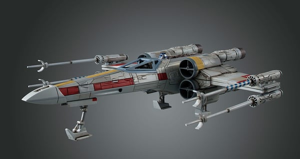 Pikkukuva 6 / 7: Bandai X-Wing Starfighter Pienoismalliavaruussukkula Kokoamispakkaus 1:72