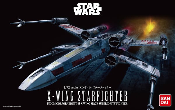 Pikkukuva 5 / 7: Bandai X-Wing Starfighter Pienoismalliavaruussukkula Kokoamispakkaus 1:72