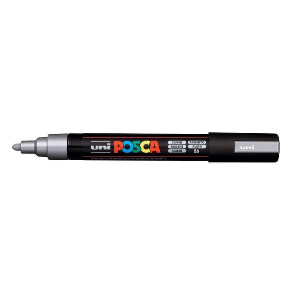 POSCA PC-5M Silver 1 styck