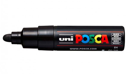 POSCA PC-7M Svart 1 styck