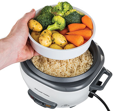 Russell Hobbs 27030-56 riskoger 300 W Sort, Hvid