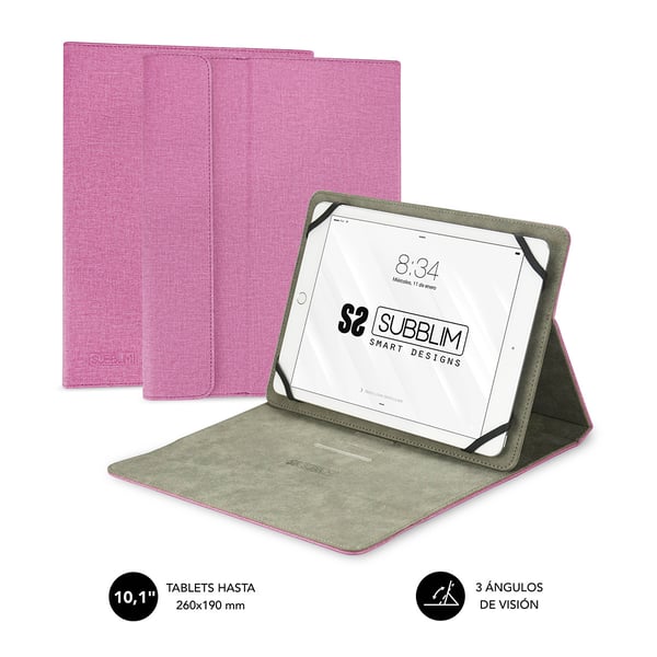SUBBLIM SUB-CUT-1CT003 iPad-fodral 25,6 cm (10.1") Folio Rosa