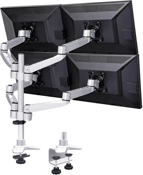 Miniatyrbild 2 av 2: SpeaKa Professional SP-1624824 fäste och ställ till bildskärm 68,6 cm (27") Bord Svart, Silver