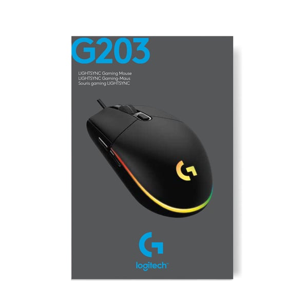 Logitech G 910-005797 mus Spil Højre hånd USB Type-A 8000 dpi