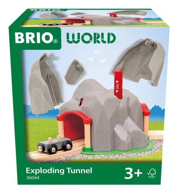 BRIO World Train Set Exploding Tunnel BRIO World Train Set Exploding Tunnel