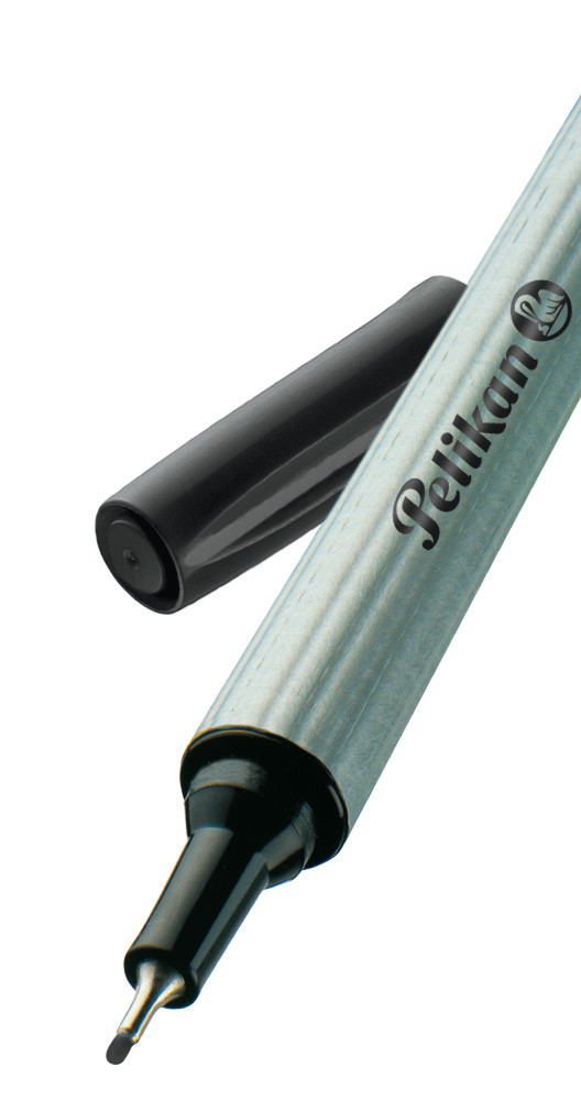 Pelikan Fineliner 96 filtpenna Fin Svart, Blå, Röd 3 styck