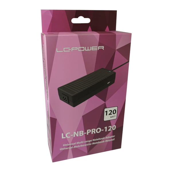 Pikkukuva 5 / 7: LC-Power LC-NB-PRO-120 virta-adapteri ja vaihtosuuntaaja Sisätila 120 W Musta