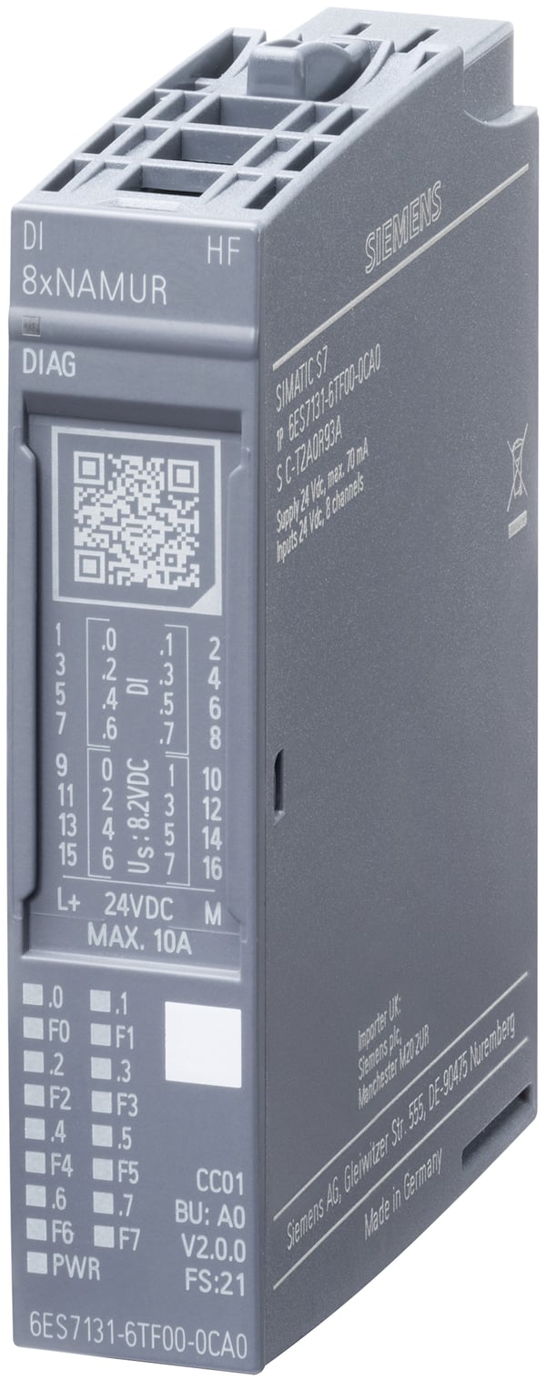 Miniatyrbillede 1 af 5: Siemens 6ES7131-6TF00-0CA0 strømadapter og vekselret Indendørs Flerfarvet