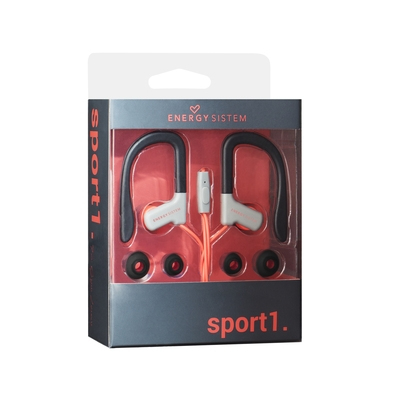 Miniatyrbild 3 av 6: Energy Sistem 429349 hörlur och headset Kabel Öronkrok, I öra Samtal/musik Röd