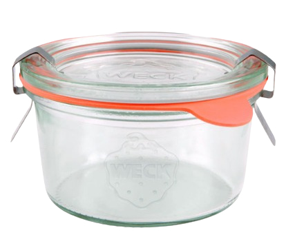 Miniatyrbild 3 av 3: Weck 1139 bunkar Rund Glas Transparent
