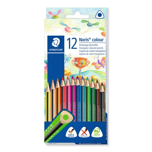 Staedtler 187 Svart, Blå, Brun, Grön, Ljusblå, Ljusgrön, Mauve, Orange, Persika, Röd, Gul 12 styck Staedtler 187 Svart, Blå, Brun, Grön, Ljusblå, Ljusgrön, Mauve, Orange, Persika, Röd, Gul 12 styck