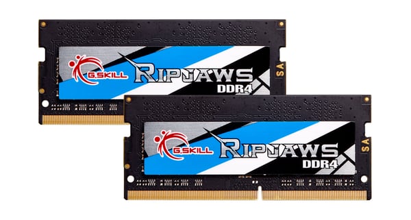 Miniatyrbillede 1 af 3: G.Skill Ripjaws F4-3200C22D-32GRS hukommelsesmodul 32 GB 2 x 16 GB DDR4 260-pin SO-DIMM