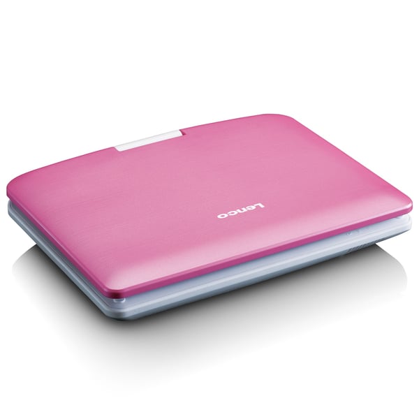 Lenco DVP-920PK bærbar DVD/Blu-Ray afspiller Bærbar DVD afspiller Konvertibel 22,9 cm (9") 800 x 480 pixel Lyserød, Hvid