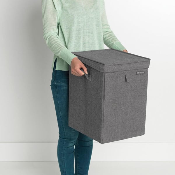 Miniatyrbild 4 av 8: Brabantia 120442 tvättkorg 35 l Rektangulär Svart