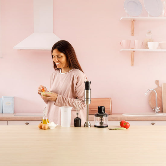 Solac Pro Chef 1502 Nedsænkning blender 1500 W Sort, Rustfrit stål
