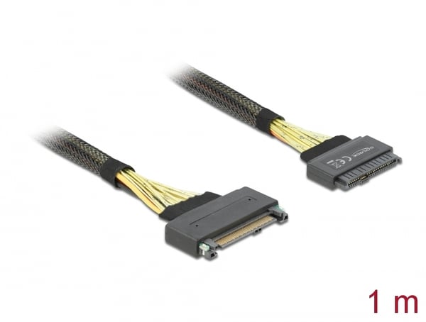 Miniatyrbild 1 av 2: DeLOCK 84518 SATA-kablar 1 m Svart